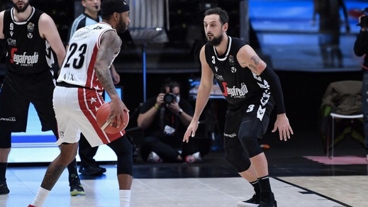 Teodosic e Belinelli non bastano, l’Olimpia passa a Bologna