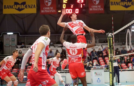 Piacenza piega Vibo in quattro set