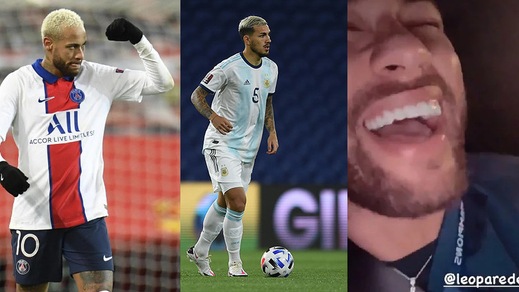 Neymar-Paredes, siparietto social dopo Santos-Boca: "Mi devi una cena"