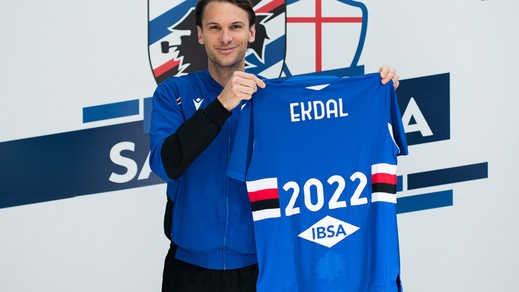 Sampdoria, confermato Ekdal: rinnovo al 2022