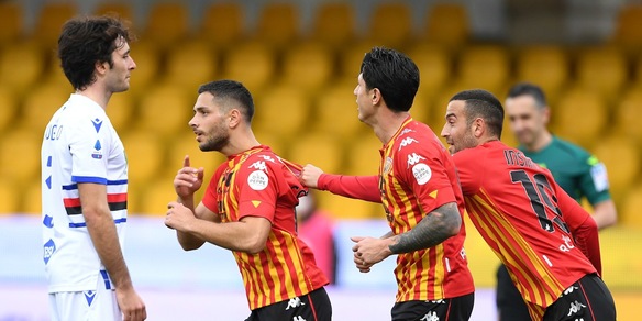 Benevento-Sampdoria 1-1: Caprari e Keita, per Inzaghi e Ranieri un punto a testa