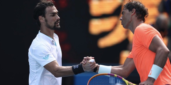 Fognini saluta gli Australian Open: Nadal vince in tre set