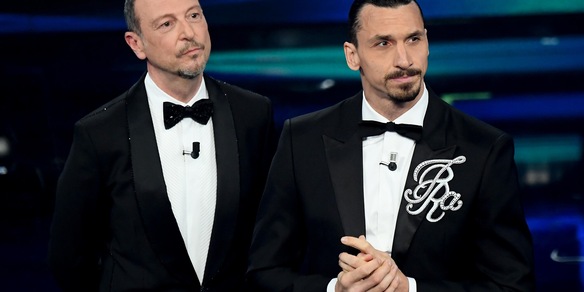 Ibrahimovic non sarà a Sanremo stasera: le parole di Amadeus