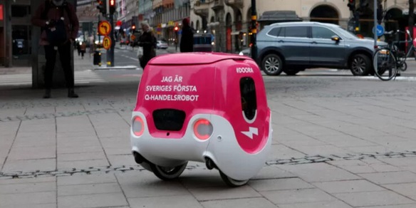 Un Robot su due ruote che consegna pizze a domicilio: novità in Svezia