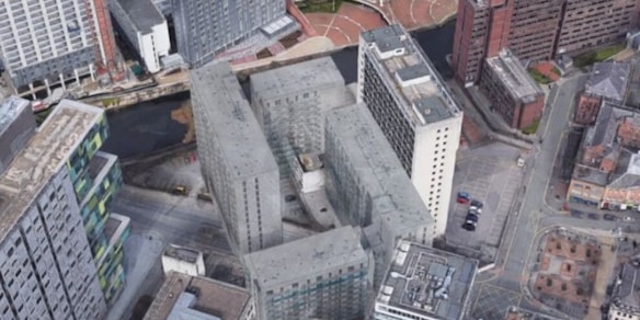 Misterioso edificio di Manchester compare su Google Maps