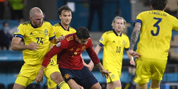 Europei, Spagna-Svezia 0-0: Morata delude, Olsen gigante
