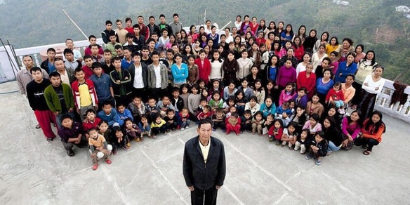 Morto Ziona Chana, capostipite della famiglia più numerosa al mondo