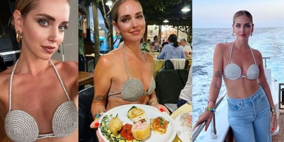 Chiara Ferragni in reggiseno al ristorante: prezzo choc e critiche