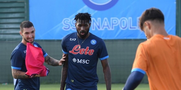 Napoli, primo allenamento per Anguissa