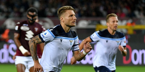 Torino-Lazio 1-1: Immobile salva Sarri con un rigore nel finale