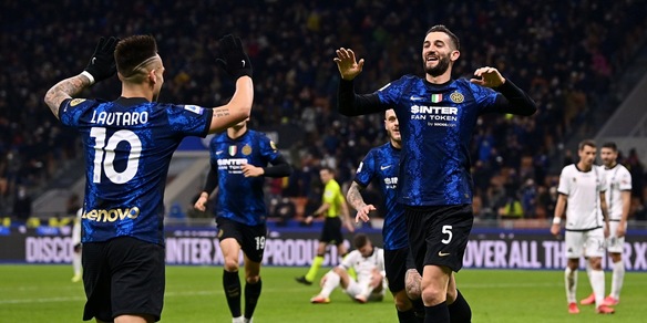 Inter-Spezia 2-0: Gagliardini e Lautaro, Inzaghi non si ferma