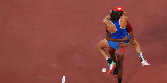 Atletica, Tamberi e Barshim premiati per il bel gesto dopo l'oro del primo