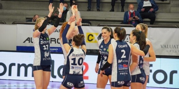 Chieri vince in rimonta l'anticipo di Bergamo