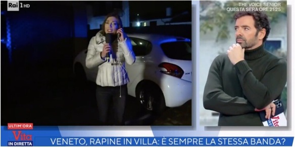 Derubata inviata de La Vita in Diretta: stava documentando... una rapina