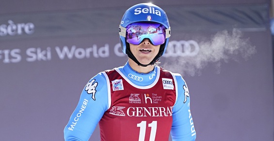 Val d'Isère, Curtoni: "Arriverà anche il mio momento"