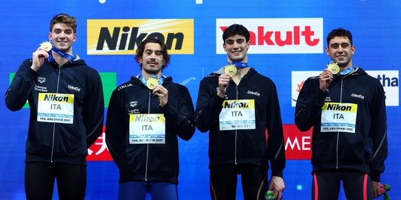 Nuoto, Mondiali vasca corta: oro Italia nella staffetta 4x50