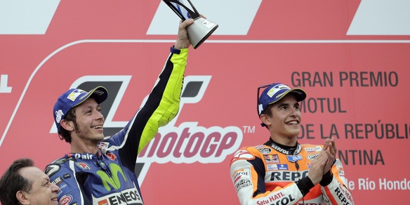 MotoGp Argentina, Rossi: «Fortunato, podio grazie alla caduta Ducati»