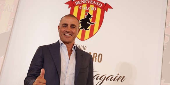 Benevento, Cannavaro dà l’esempio: testa bassa e pedalare