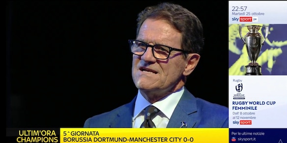 Capello e la frase contro Allegri e la Juve in diretta tv