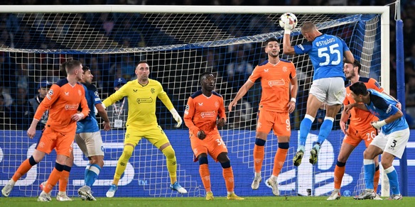 Napoli-Rangers: tabellino, statistiche e marcatori