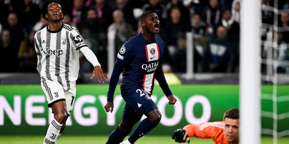 Juve-Psg 1-2: Mbappé e Nuno Mendes, Allegri in Europa League