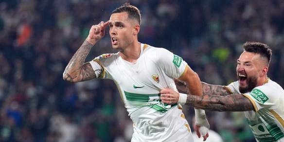 L'ex Serie A Lirola illude l'Elche. Athletic Bilbao, tris al Valladolid