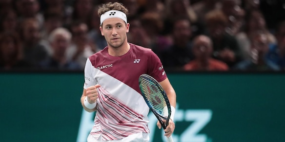 Atp Finals Torino, Ruud vince all'esordio contro Auger-Aliassime