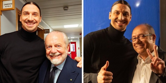 De Laurentiis incorona Ibrahimovic sul set di Verdone: "Un grande attore"