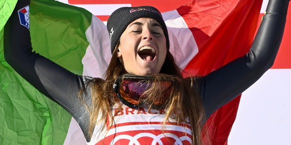 Goggia, la gioia per l'impresa: "È stata una giornata da cinema"