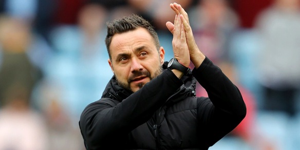 Premier, De Zerbi travolto dall'Aston Villa di Zaniolo. City, primo ko