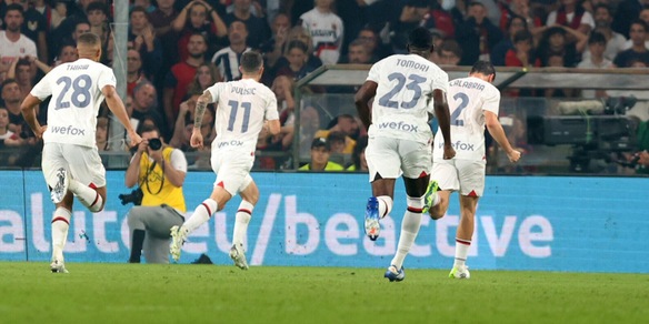 Serie A, il Milan batte per 1-0 il Genoa e vola in testa alla classifica