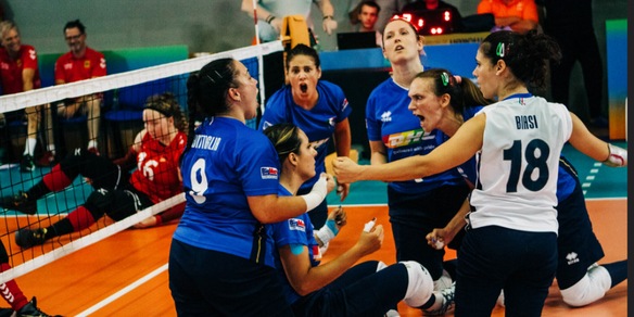 Europei di Sitting Volley: le azzurre fanno tris con la Germania