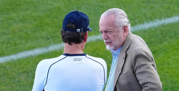 Napoli, De Laurentiis pranza con Garcia: "Sono con voi"