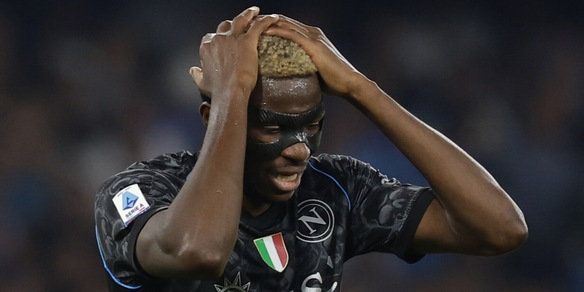 Napoli, ansia Osimhen: costretto al cambio contro l'Arabia Saudita