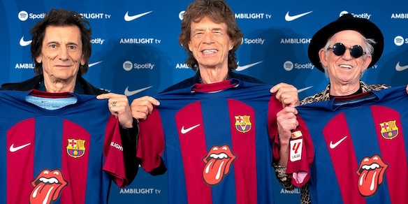 Barcellona, contro il Real il logo dei Rolling Stones sulla maglia