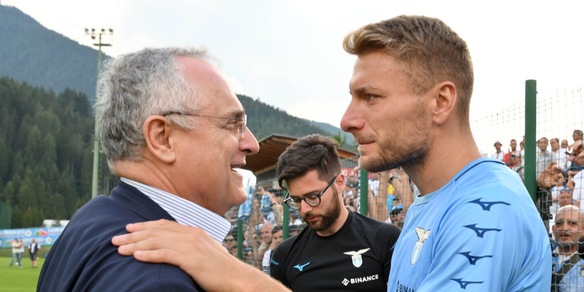 Lotito 'blinda' Immobile: "È il capitano della Lazio, non si deve preoccupare"