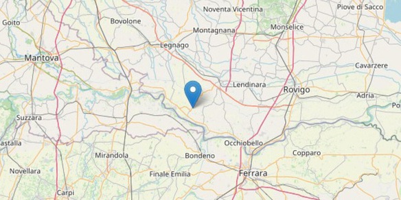 Terremoto a Rovigo: scossa di magnitudo 4,2