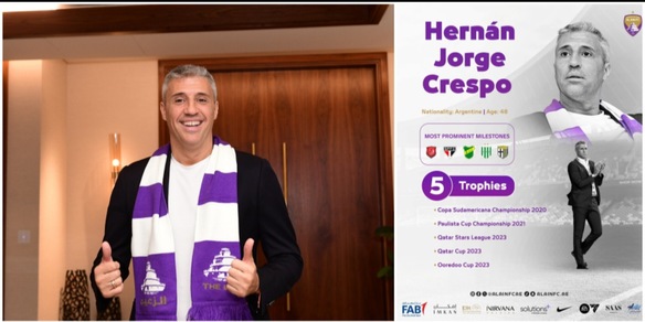 Ufficiale, Crespo negli Emirati: è il nuovo allenatore dell'Al Ain