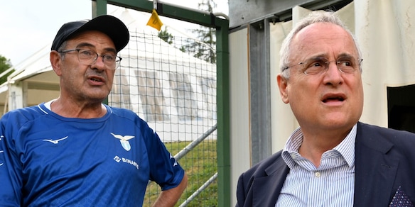 Lazio, Lotito: “Sarri ha il mio sostegno. Tare? Nessuno è indispensabile”