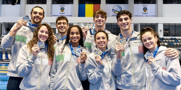 Europei in vasca corta: Italia d'argento nella 4x50 stile maschile e femminile