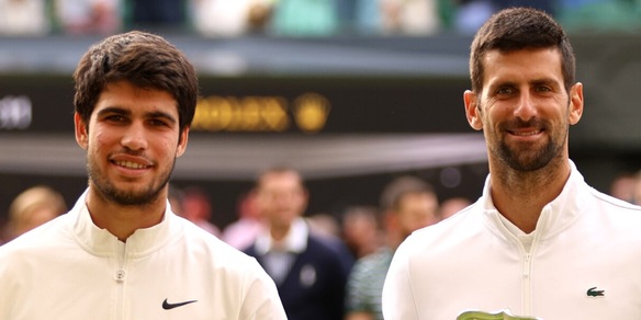 Wimbledon, Alcaraz esalta Djokovic: "Mi sorprende, è un sovrumano!"