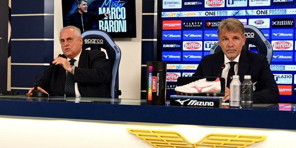 Lazio, Baroni e Lotito in conferenza: rivivi la presentazione in diretta