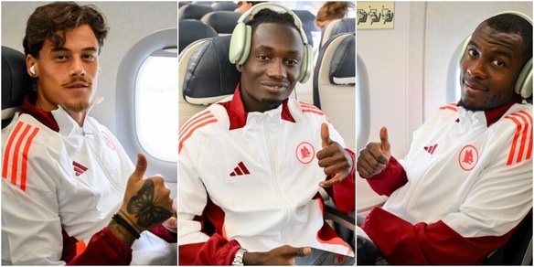 La Roma vola a Kosice: le foto alla partenza per la Slovacchia