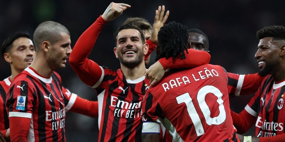 Milan, tre gol al Lecce e primato in classifica