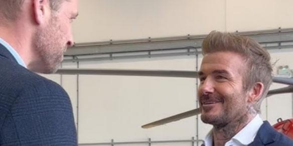 Il Principe William era "un po' triste" dopo l'ultimo incontro con Beckham