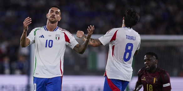 Italia-Belgio 2-2: azzurri rimontati in Nations League dopo il rosso a Pellegrini