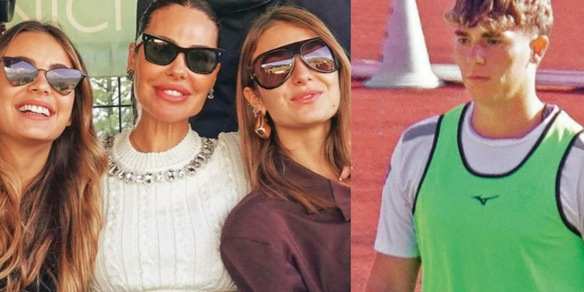 Ilary Blasi va a vedere la partita del figlio...e arrivano le forze dell'ordine!