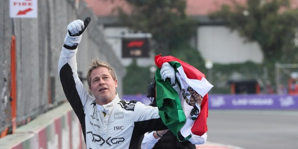 Brad Pitt, che show al GP del Messico! Ecco cosa è successo
