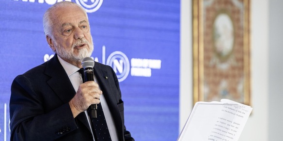 Napoli, De Laurentiis su Gravina: "Nessun conflitto. Lotto per una Serie A florida"