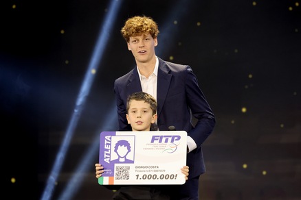 Sinner, che emozione sul palco: il consiglio a un bambino da record